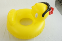 Bouée de piscine gonflable en PVC durable en forme de canard jaune, tailles adulte et enfant, flotteurs de piscine multicolores, tube de piscine en forme de canard