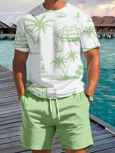 เสื้อยืดผู้ชายลำลองฤดูร้อนทรงโอเวอร์ไซส์ลายกราฟิก ผ้าถักโพลีเอสเตอร์ ป้องกันขนร่วง แขนสั้น คุณภาพดี สีขาวล้วน - Product Image 2