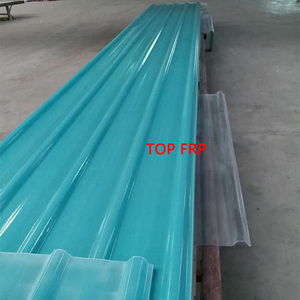 แผ่นหลังคาไฟเบอร์กลาสเสริมแรงพลาสติก ป้องกันรังสียูวี สีเขียวใส - Product Image 2