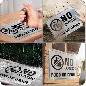 Fabricant transfrontalier Fourniture directe de panneaux commerciaux auto-adhésifs en aluminium brossé 8x6 pas de panneaux de boissons alimentaires externes hôtels - Product Image 5