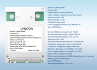 LVNOON US Stock LB04A Smart BMS 24S 40A 72V Tablero de equilibrio activo para batería Lifepo4/NCM/LTO LB04A24S40A
