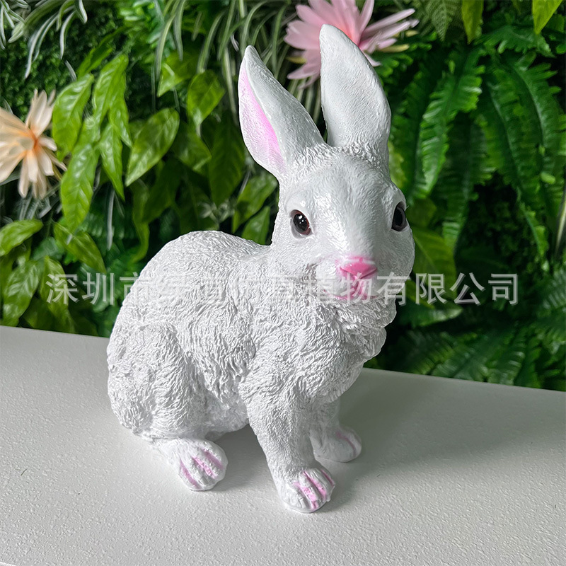 Lapin couché [Longueur 24 cm, Largeur 15 cm, Hauteur 30 cm]