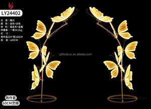 Nueva llegada de accesorios de boda mariposa eléctrica arco de luz fiesta Eventos Decoración colgante Led alas de mariposa para la decoración del techo de la boda - Product Image 6