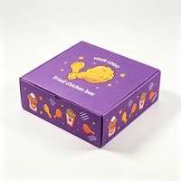 Boîte à emporter en papier kraft personnalisée avec insert séparateur, couvercle pliable, boîte d'emballage alimentaire pour hamburgers et poulet frit