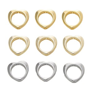 Heart Shape Gold Plated <b>Copper</b> Jewelry Findings For <b>Bracelet</b> Making DIY Accessories GA0584 - Product Image 5