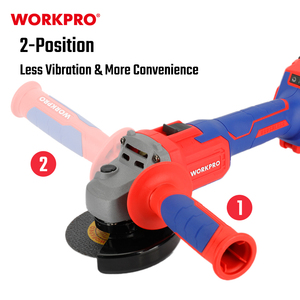 Workpro 20V 125mm không chổi than không <span class=keywords><strong>d</strong></span>ây máy mài gó<span class=keywords><strong>c</strong></span> máy xay điện <span class=keywords><strong>c</strong></span>ông <span class=keywords><strong>c</strong></span>ụ điện Pin Lithium <span class=keywords><strong>c</strong></span>ông nghiệp Máy mài gó<span class=keywords><strong>c</strong></span> - Product Image 3