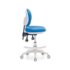 Fauteuil dentaire d'hôpital réglable, polyvalent, avec structure métallique minimaliste, base pivotante, coussin en mousse à mémoire de forme et dossier à lattes pour dentistes - Product Image 4