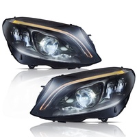 Phare LED VLAND pour Classe C W205 2015-2020, faisceau multi-géométrique, 12V