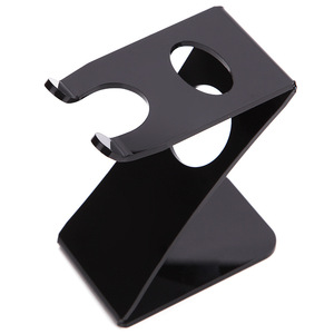Soporte de acrílico en forma de Z para afeitadora, organizador de almacenamiento para afeitado facial masculino - Product Image 1