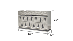 Modern Design 5-Piece Queen Bedroom Set with Convertible Adjustable Bed Wood <b>Frame</b> Gold Accents River Sand <b>Grey</b> for Hotel Use - Product Image 2