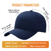 Gorra de Béisbol Deportiva RTS Moderna Minimalista Vintage con Bordado de 6 Paneles, Personalizable con Logotipo 3D