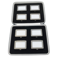 Étui de rangement portable pour diamants en vrac, organisateur de pierres de voyage, sac à fermeture éclair en cuir PU, boîte à gemmes avec fermoir métallique