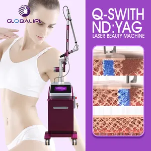 Laser Freckle Skin Mole Removal Dark Spot Remover Carbon Peeling Nd Yag Laser Tattoo Removal Machine For Skin Whitening