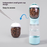 Bouteille d'eau portable pliable 3-en-1 pour chien et chat, en plastique solide, imperméable, écologique, de qualité alimentaire, anti-fuite, pour les voyages en plein air