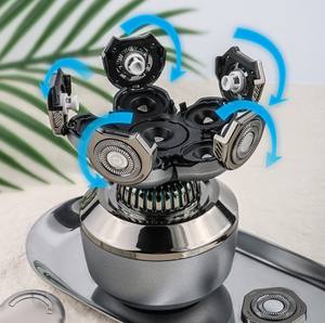 Afeitadora profesional, maquinilla <span class=keywords><strong>de</strong></span> afeitar eléctrica para Barba, cortadora <span class=keywords><strong>de</strong></span> <span class=keywords><strong>pelo</strong></span> eléctrica inalámbrica LCD, cortadora <span class=keywords><strong>de</strong></span> <span class=keywords><strong>pelo</strong></span> para hombres - Product Image 4