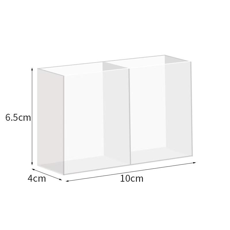 Deux compartiments transparents [avec patch adhésif sans trace]