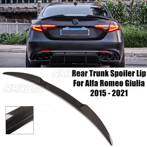 สปอยเลอร์หลังสำหรับ Alfa Romeo Giulia 2015-2021 สีดำเงา สปอยเลอร์ฝากระโปรงท้าย สปอยเลอร์ท้ายรถยนต์ อุปกรณ์ตกแต่งรถยนต์ - Product Image 1