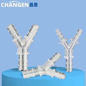 2.4-4-2.4 Reducing Y-Type Tee Pagoda Connector Water Distributor PP Reducing Tee Rubber <b>Hose</b> Plastic Water Pipe <b>Plumbing</b> <b>Hoses</b> - Product Image 1