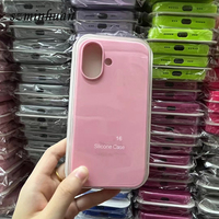 Coque de Téléphone Portable Originale en Silicone Micro Anti-Choc avec LOGO pour Apple iPhone 16 15 14 13 12 Plus Pro Max