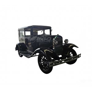 Gran Descuento en Auto Eléctrico Negro Vintage Clásico, Vehículo Turístico, Auto de Turismo con Batería, 5 Asientos - Product Image 1