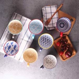 Tazza da Dessert in ceramica di alta qualità tazza da colazione con personalità creativa in ceramica tazza da Dessert dipinta a mano carina - Product Image 3