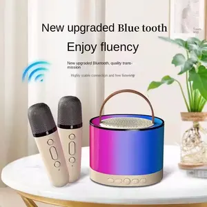 Portable Smart Sound Speakers Outdoor Colorful LED Microphone Blue Tooth Speaker 3 In 1