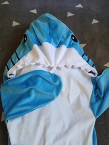 <span class=keywords><strong>Pigiama</strong></span> Intero YUNCHI per Adulti, Uomo e <span class=keywords><strong>Donna</strong></span>, <span class=keywords><strong>con</strong></span> <span class=keywords><strong>Cappuccio</strong></span>, Motivo Cartone Animato, Morbido, Traspirante, ad Asciugatura Rapida, 100% Cotone Tessuto, Modello Squalo - Product Image 5