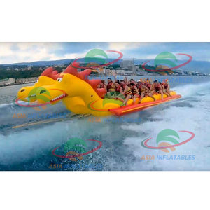 Resort Juguetes Juegos de Deportes Acuáticos de mar dragón inflable flotador barco Banana <span class=keywords><strong>Boat</strong></span> - Product Image 3