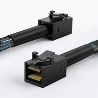 Câble interne CableCreation HD Mini SAS SFF-8643 vers SFF-8643, câble de données haute densité SAS 3.0 36 broches 12 Gbit/s pour serveur RAID