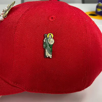 Épingles mexicaines personnalisées de haute qualité pour chapeaux San Jesus Christ Épinglettes en émail pailleté logo