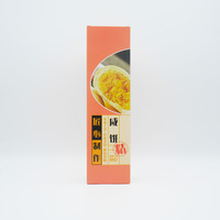 Boîte en carton rectangulaire longue personnalisée, impression couleur, qualité alimentaire, pliable, avec illustration sur mesure.