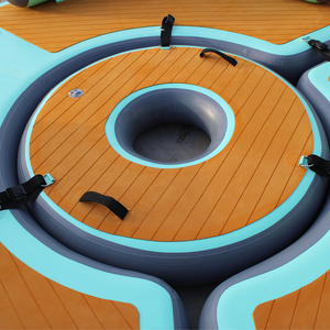 Plateforme flottante gonflable WAKE, ponton marin, capacité 500 kg, 5-10 passagers, garantie 3 ans, PVC + Drop Stitch <span class=keywords><strong>EVA</strong></span>, couleur personnalisée, eau - Product Image 5