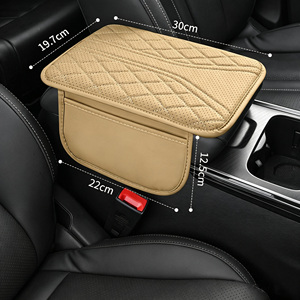 Coussin d'<span class=keywords><strong>accoudoir</strong></span> universel sur mesure <span class=keywords><strong>pour</strong></span> voiture, pochette de rangement multifonctionnelle, protection de boîte d'<span class=keywords><strong>accoudoir</strong></span> <span class=keywords><strong>central</strong></span> en cuir surélevée <span class=keywords><strong>pour</strong></span> automobile - Product Image 4