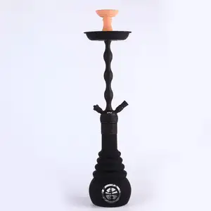 Yiwu warna-warni kualitas tinggi stainless grosir hookah pipa berongga shisha