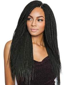 Synthétique Sénégalais <span class=keywords><strong>Twist</strong></span> Box tresse <span class=keywords><strong>Crochet</strong></span> cheveux Tresses Mince Sénégal Twists Pour Femmes Ombre Tressage Extensions de Cheveux - Product Image 5