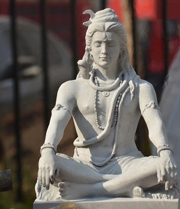Natürliche Weiße Marmor-Handgeschnitzte Indische Buddha Große Hindu-Gott-Statuen - Product Image 3