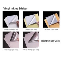 Étiquettes thermiques adhésives personnalisées format A4, feuilles de papier autocollant pour étiquettes de codes-barres, étiquettes en vinyle imperméables pour cosmétiques