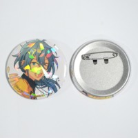 Pin Badge Anime Desain Efek Kaca Pecah untuk Badge & Hadiah Souvenir Pribadi Anda, Anti Karat, MOQ Rendah, OEM