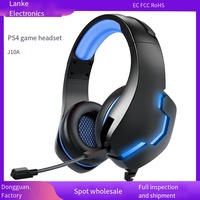 Vente en gros casque de jeu avec fil oreille 3.5mm jack 40mm pilote 2m de câble PC Esports réduction de bruit micro moniteur de studio classe en ligne