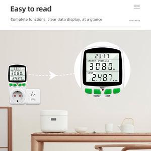 Ancel — analyseur électrique numérique de puissance, ampèremétrique, compteur d'énergie, <span class=keywords><strong>prise</strong></span> de courant, testeur ue, US, UK, AU, LCD - Product Image 6