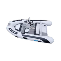 Bateau de pêche hydraulique, mini bateau rigide en aluminium, 360, 13 pieds