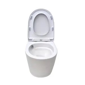 Pabrik OEM ODM Tornado putih keramik Toilet WC dinding Hung lemari air Super memutar Toilet Inodoro