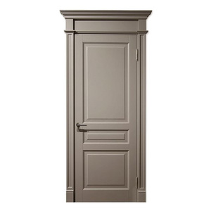 Puerta resistente al fuego interior de madera maciza de estilo moderno hecha a medida para hoteles para salidas de emergencia en villas y salas de estar - Product Image 4