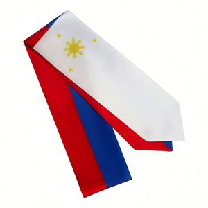 ผ้าพันคอสำเร็จการศึกษาสำหรับผู้ใหญ่ ผลิตจากโพลีเอสเตอร์ซาติน 100% สำหรับนักศึกษาต่างชาติในฟิลิปปินส์ - Product Image 2