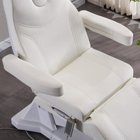 Lit de beauté électrique haut de gamme à 3 moteurs, chauffant, avec mousse à mémoire de forme pour salon de beauté, spa médical et clinique