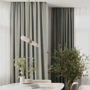 Lụa Cửa Sổ Phòng Ngủ Satin Rèm Nhiệt Cách Nhiệt Phòng Khách Rèm Thiết Kế Vải Màn Lụa Rèm - Product Image 4