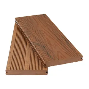 CD-01 Deck WPC de madeira maciça de grão 3D decorativo para exterior resistente a manchas de alta resistência