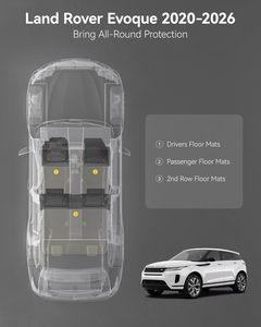 <span class=keywords><strong>Tappetini</strong></span> personalizzati 3W TPE per tutte le stagioni adatti per Land Rover/Range Rover <span class=keywords><strong>Evoque</strong></span> 2020-2024 2025 2026 con Logo rosso, nero - Product Image 3