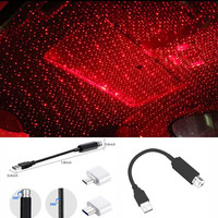 Projecteur LED d'ambiance ciel étoilé pour toit de voiture, laser stellaire, USB, décoration automobile, éclairage galaxie pour la maison et la nuit