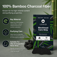 Tiras nasales de carbón de bambú natural para eliminar puntos negros, limpiar la grasa y las impurezas, desobstruir los poros, para piel mixta, ¡muy vendidas!